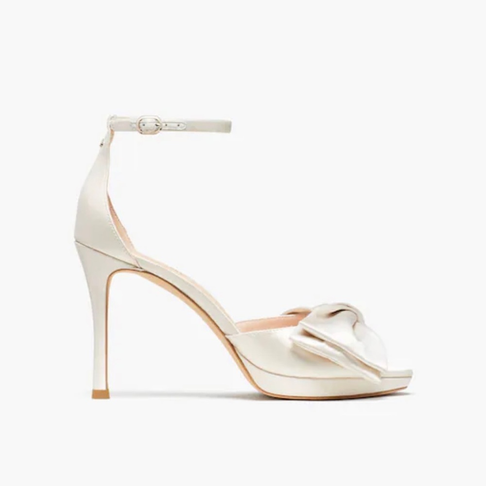Ivory Kate Spade Bridal Bow 4’’ heels